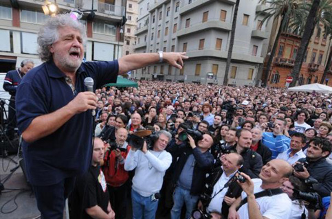GRILLO A PALERMO DICE COSE SCANDALOSE. NON QUELLE CHE CREDETE VOI