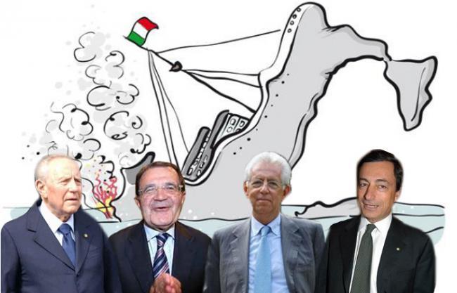 CIAMPI, PRODI, DRAGHI, MONTI: COME E PERCHE’ IL QUARTETTO DI TECNICI HA CONDOTTO AL NAUFRAGIO L’ITALIA NELL'INTERESSE DI ALCUNI SELEZIONATI PAESI EUROPEI