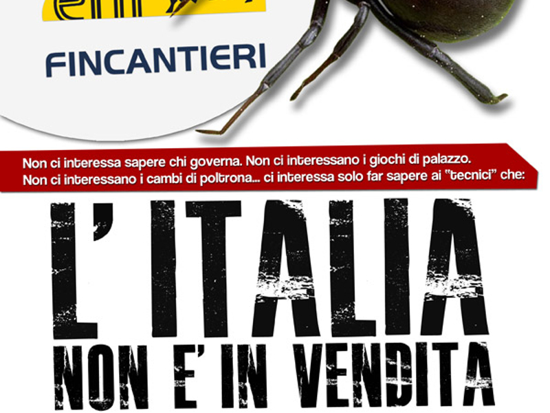 L’ITALIA NON E’ IN VENDITA