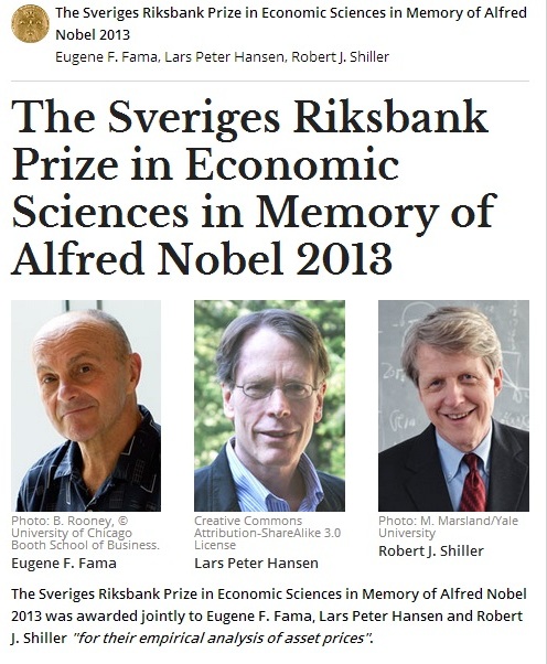 TRE NOBEL PER UN’ECONOMIA A PEZZI
