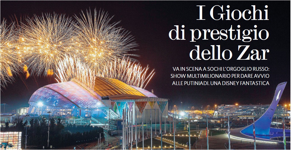 I GIOCHI DI SOCHI: E' LA POLITICA, NON LO SPORT, LA COSA CHE CONTA PER I MEDIA OCCIDENTALI