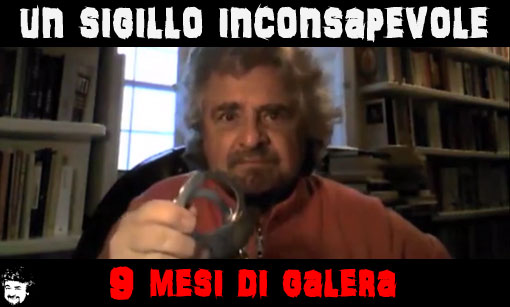 GRILLO ACCUSATO PER ISTIGAZIONE A DISOBBEDIRE