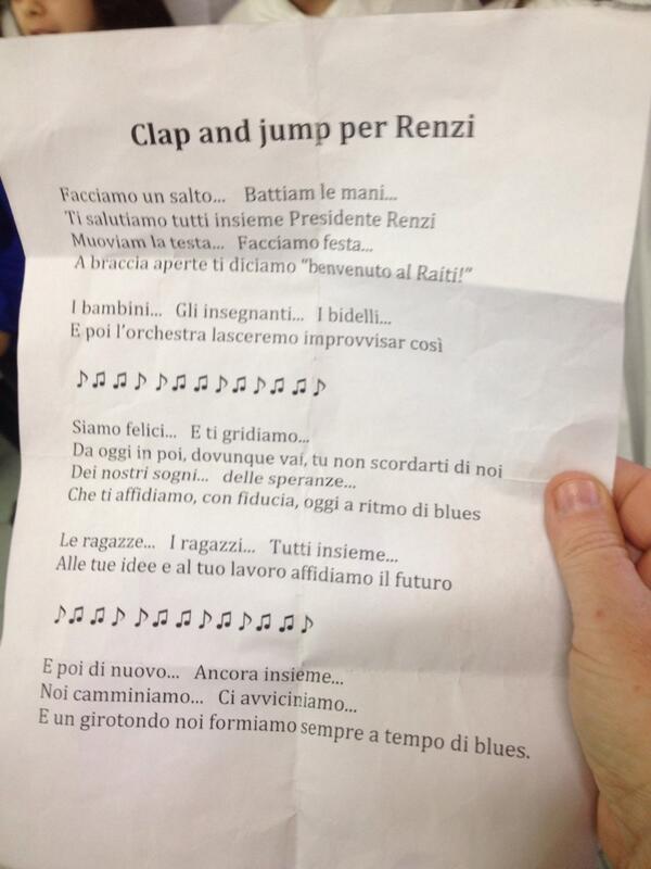 CLAP AND JUMP PER RENZI