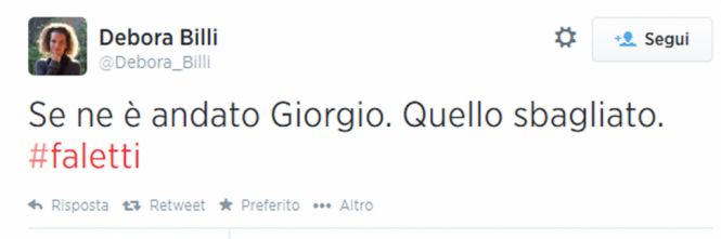DEBORA BILLI AI TEMPI DEL COLERA VIA WEB