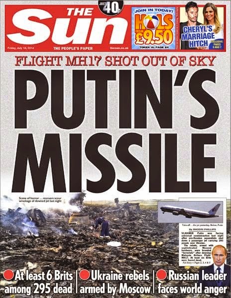 QUEL MISSILE ERA DI PUTIN !