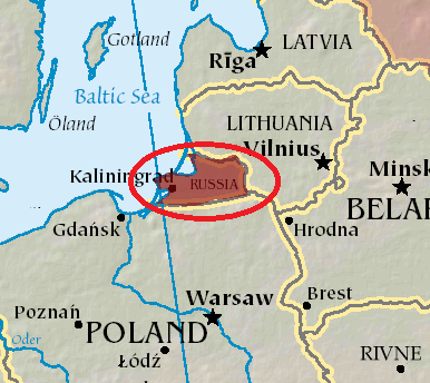 ADESSO E' KALINGRAD IL NUOVO OBIETTIVO DELLA STRATEGIA USA/EU CONTRO LA RUSSIA ?