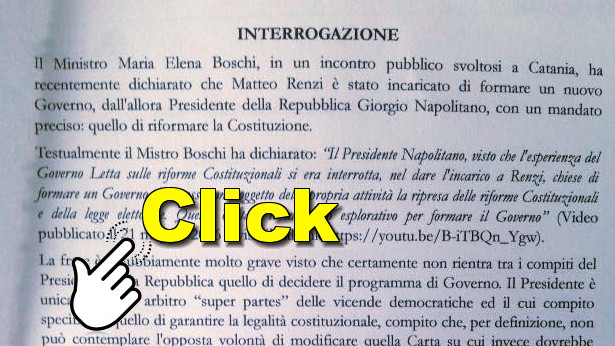 GRASSO “IMBOSCA” UN’INTERROGAZIONE SU NAPOLITANO