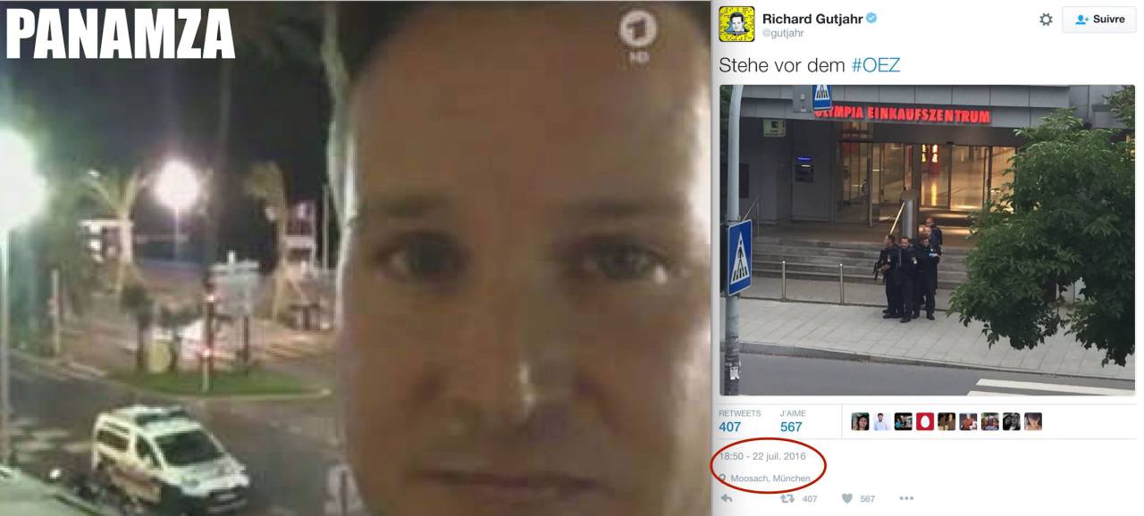 LO STESSO GIORNALISTA CHE HA FATTO IL VIDEO A NIZZA, ERA ANCHE A MONACO. A FILMARE DAVANTI AL MC DONALD'S