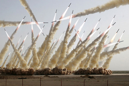 ... ALL'IMPROVVISO SI LEVANO NEI CIELI... FALSI MISSILI IRANIANI E FALSI CACCIA ISRAELIANI