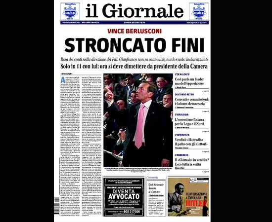SVOLTA DI GIANFRANCO FINI: SOLO LA LOGICA DI BIPOLARISMO (POLITICO E MEDIATICO)