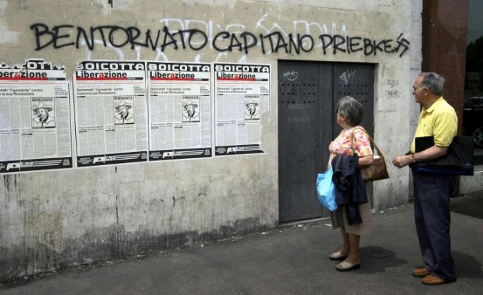 CONTRO ERICH PRIEBKE E' IN ATTO UN ACCANIMENTO DEGNO DEI NAZISTI