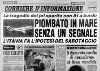 L' ATTUALE GUERRA DI LIBIA ALLA LUCE DELLA STRAGE DI USTICA
