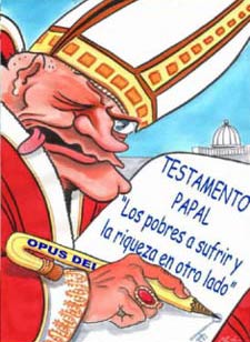 Juan Pablo II, fiel servidor de los poderosos, enemigo de los oprimidos