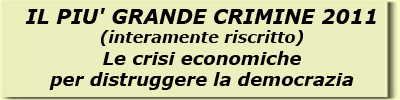 UN GRANDE CRIMINE E UNA GRANDE CONFUSIONE