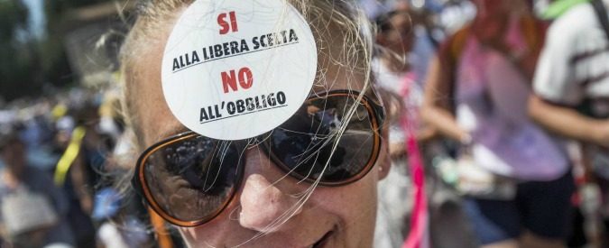 Per la manifestazione per la libertà di scelta vaccinale Pesaro, 8 luglio 2017