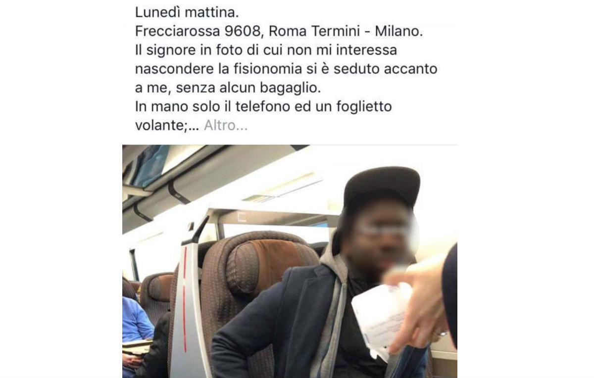 Un pm spiega perché il nero senza biglietto non è il problema