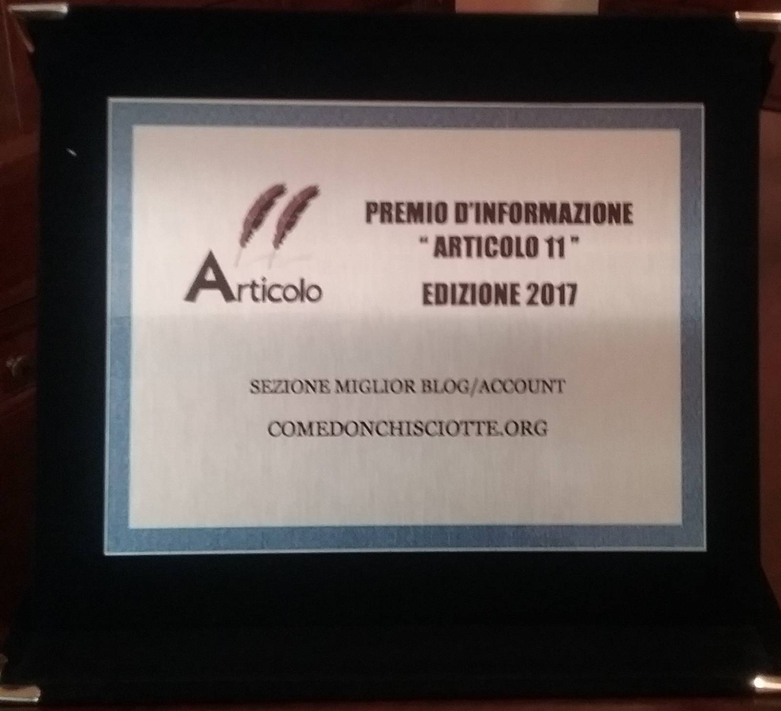 Premiato blog Comedonchisciotte