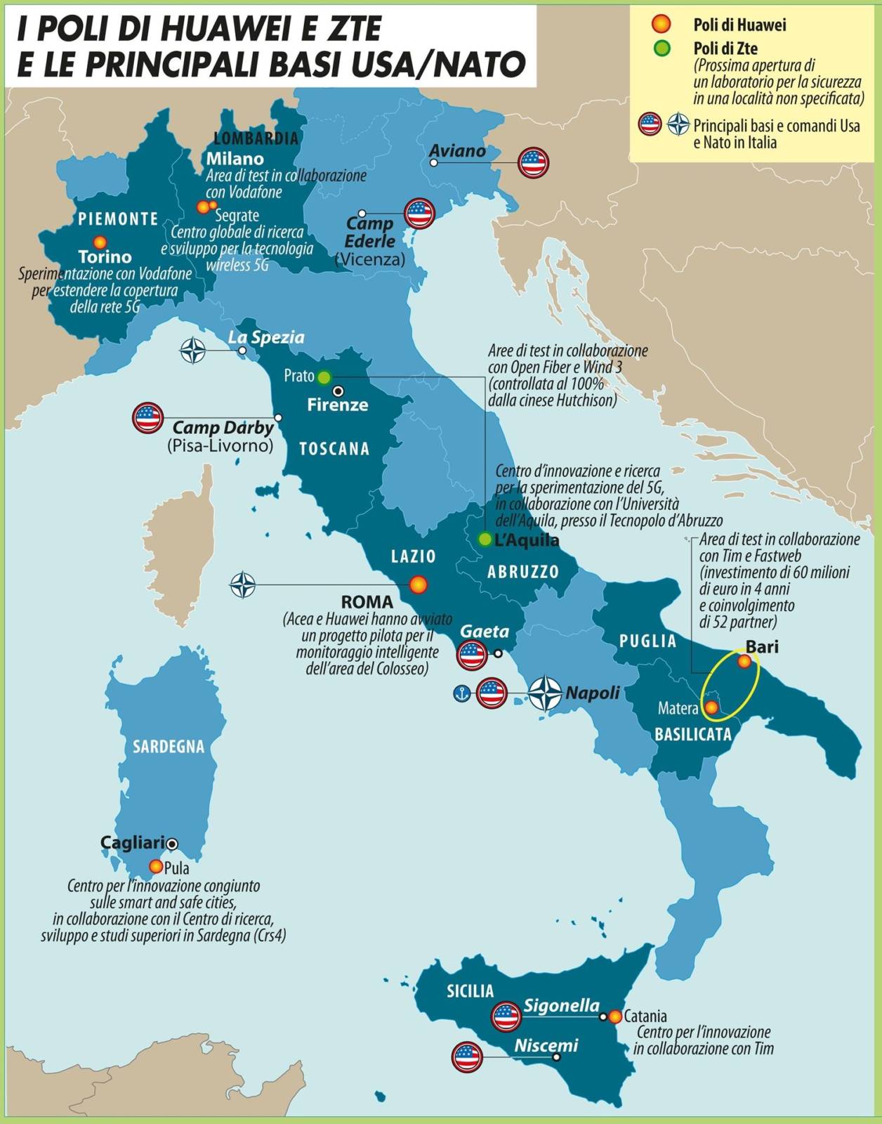 Lo Stivale sarà la cinquantunesima stella degli Usa ? (Al grande gioco del XXI secolo non partecipano né l’Ue né l’Italia)