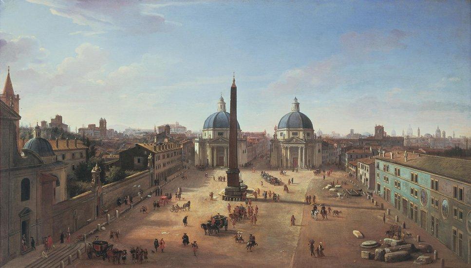 Roma, Piazza del Popolo, 25 aprile 2020