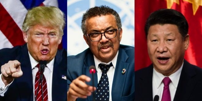Trump - Adhanom - Xi