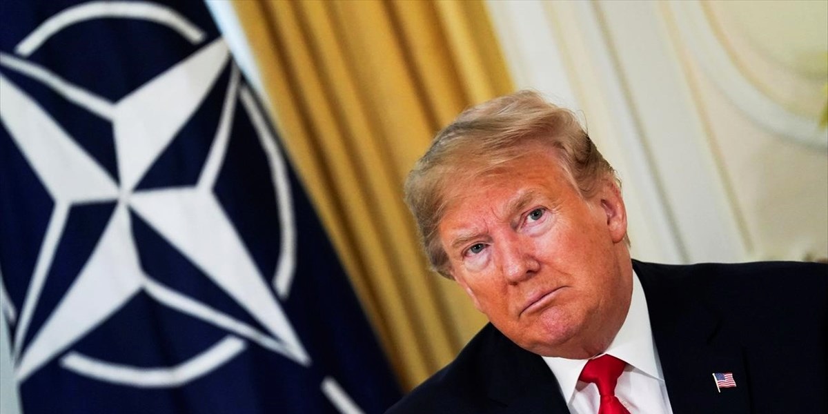 Trump e logo NATO