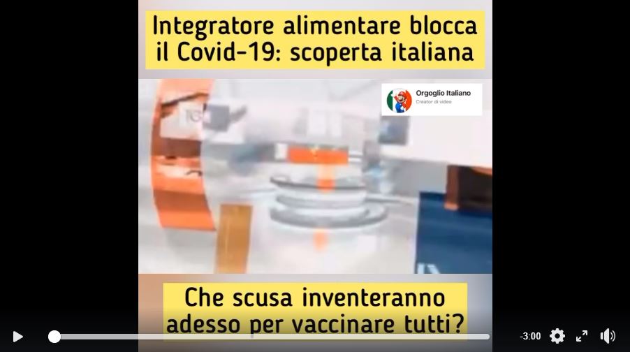 Integratore alimentare blocca il Covid-19: scoperta italiana!