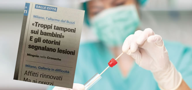 L’abuso dei tamponi sta facendo danni ai bambini