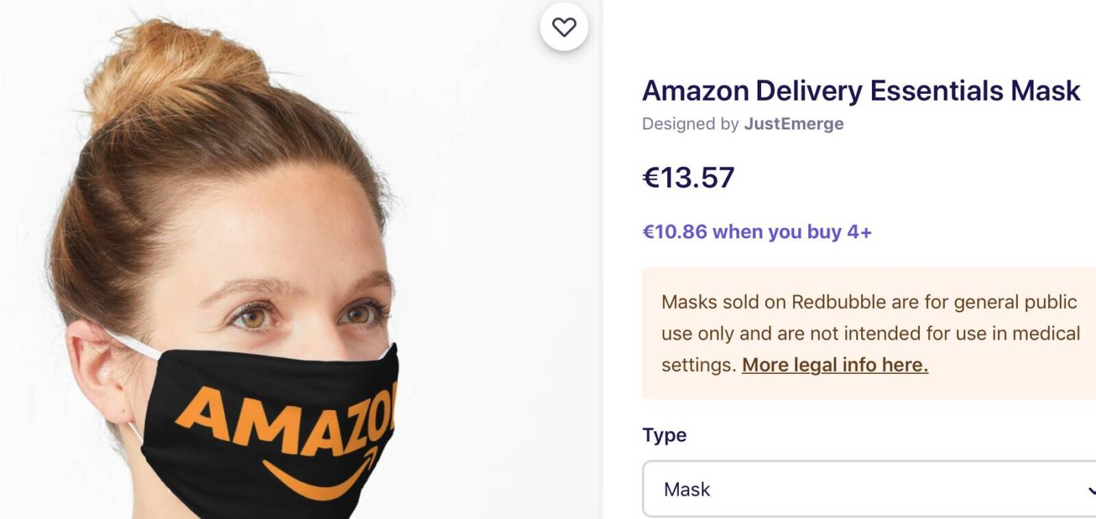 Amazon Essentials: prezzo maschernie +1000% durante il lockdown. Grande Bezos