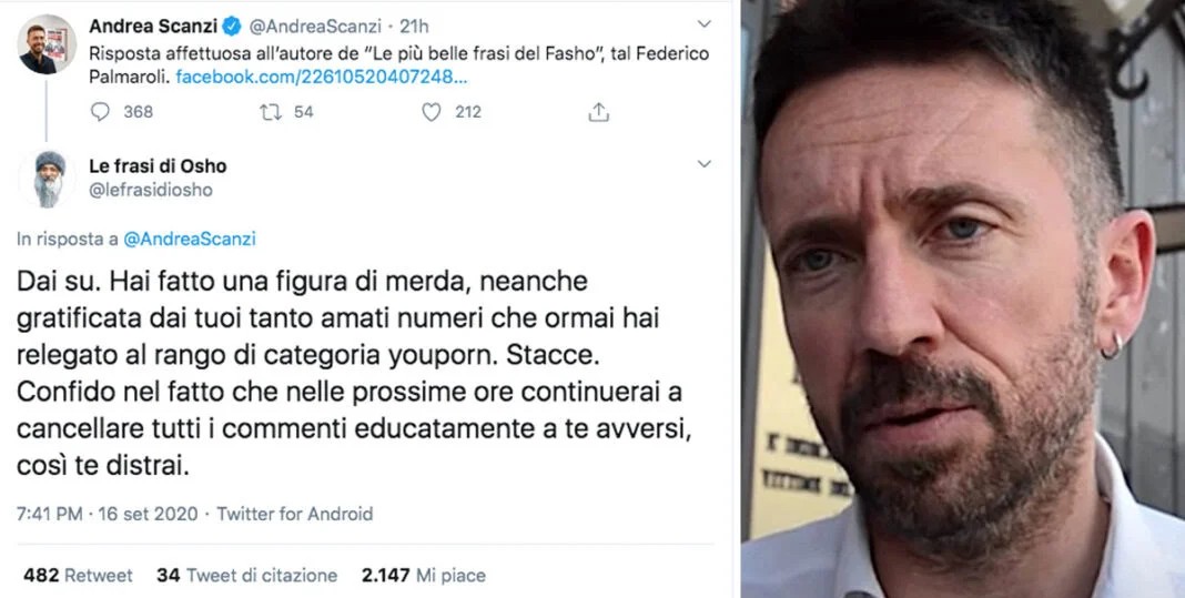 Andrea Scanzi, il male assoluto della cultura italiana