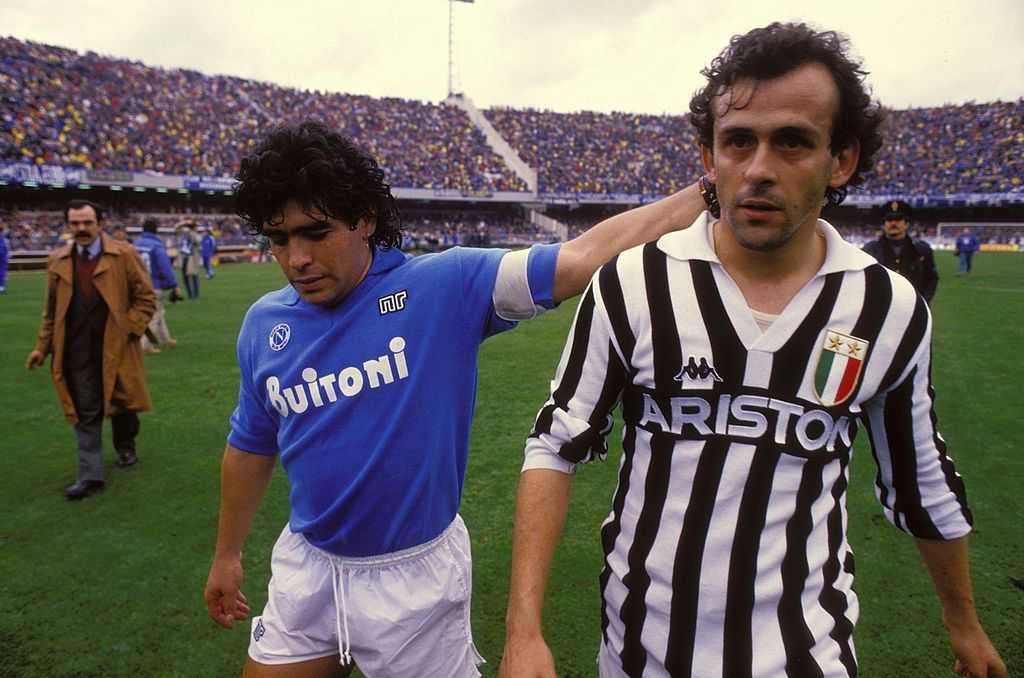 Maradona e Platini: due mondi a confronto
