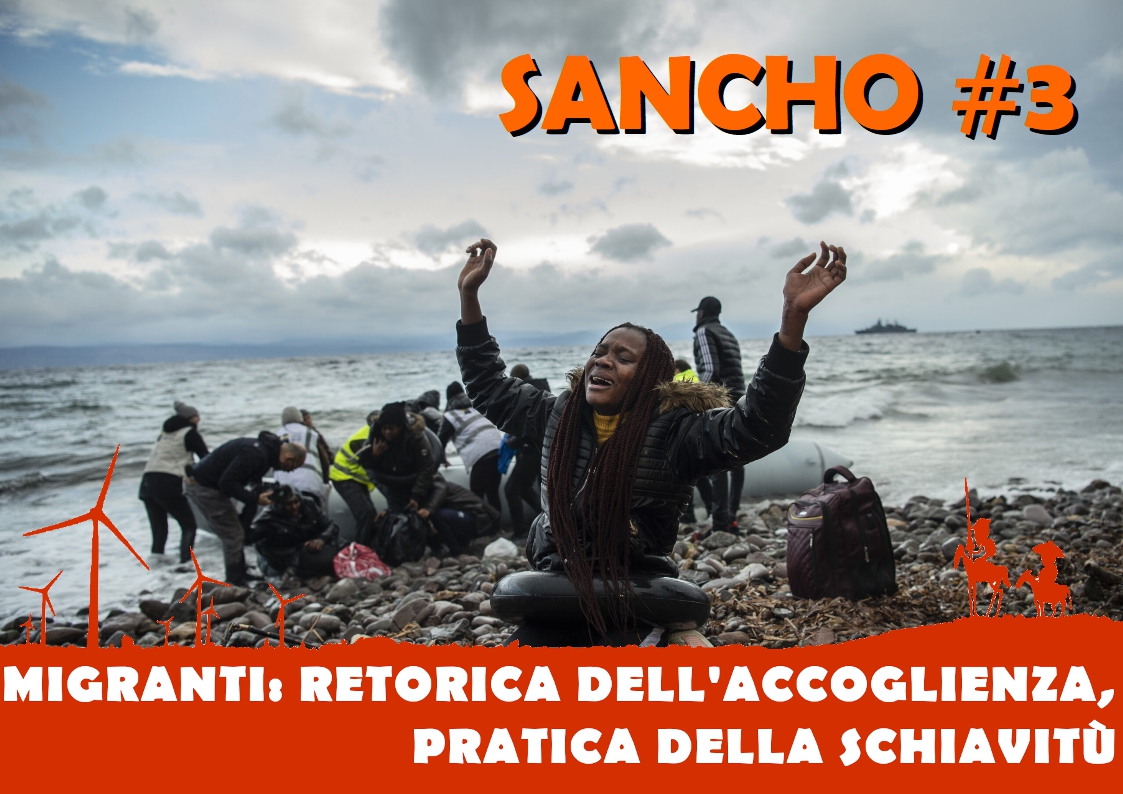 migranti disperati sull'isola di Lesbo