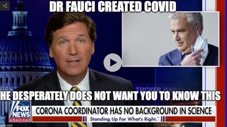 Tucker Carlson: Tony Fauci finanziava in segreto il laboratorio di Wuhan