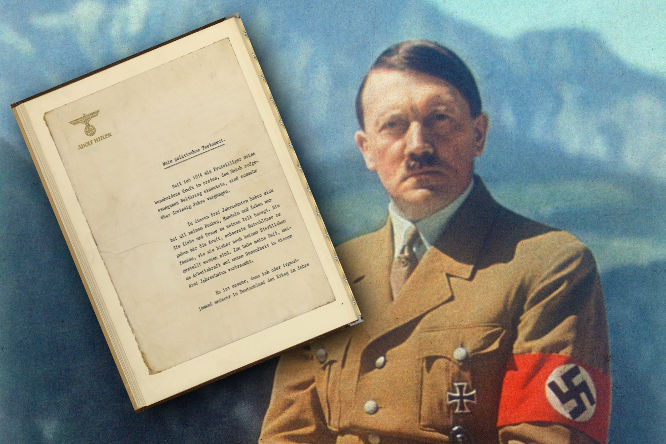 Il testamento politico di Adolf Hitler