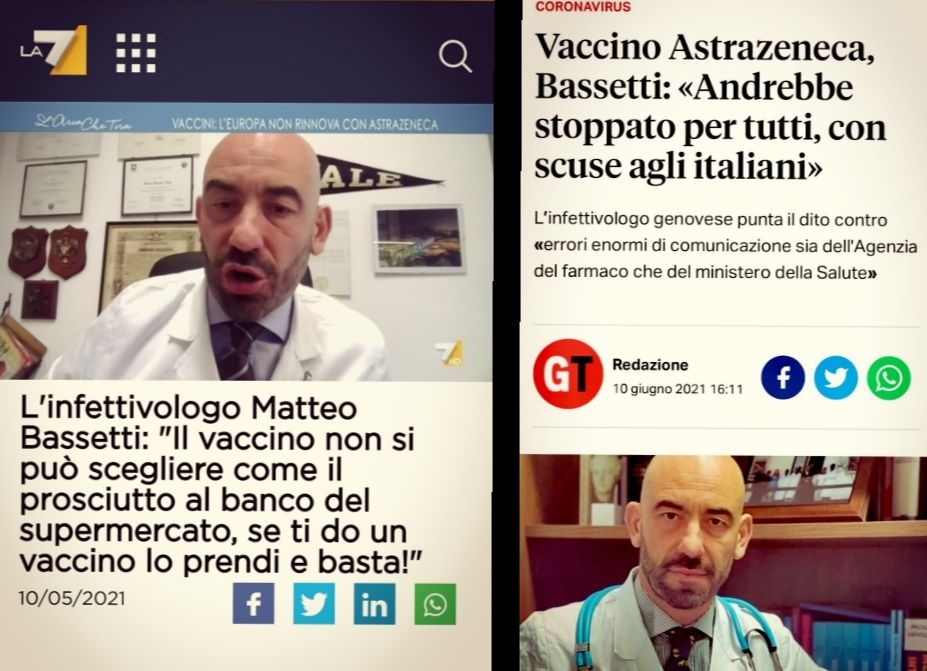 bassetti vaccino effetti avversi