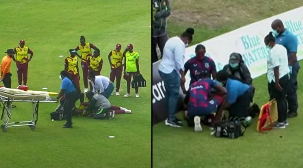 Cricket Players collapse on field