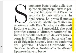 Ugo Mattei denuncia il Direttore de La Stampa