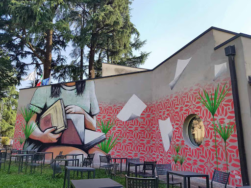 Cortile della Biblioteca Civica di Vimercate (MB)