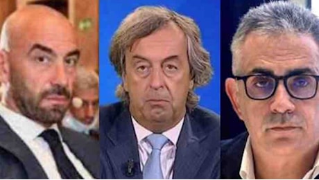 Da sinistra: l’infettivologo Matteo Bassetti, il microbiologo Roberto Burioni e il virologo Fabrizio Pregliasco