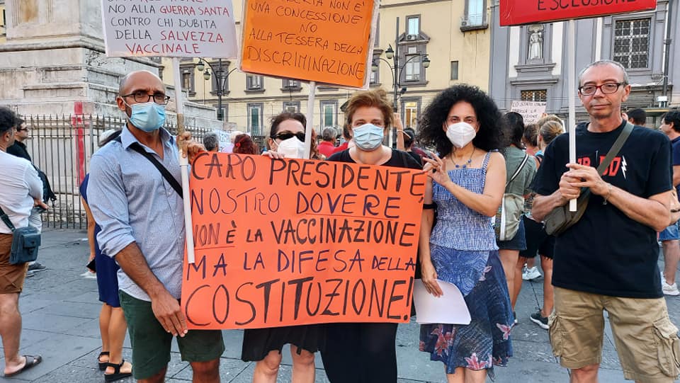 Coordinamento nazionale docenti e Ata no green pass
