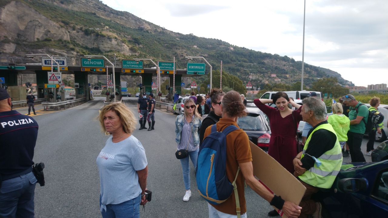 Proteste Ventimiglia Italia Francia 6