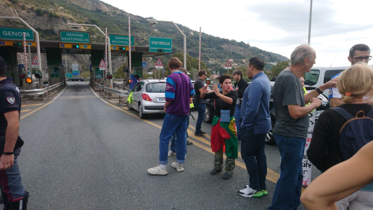 Proteste Ventimiglia Italia Francia 7