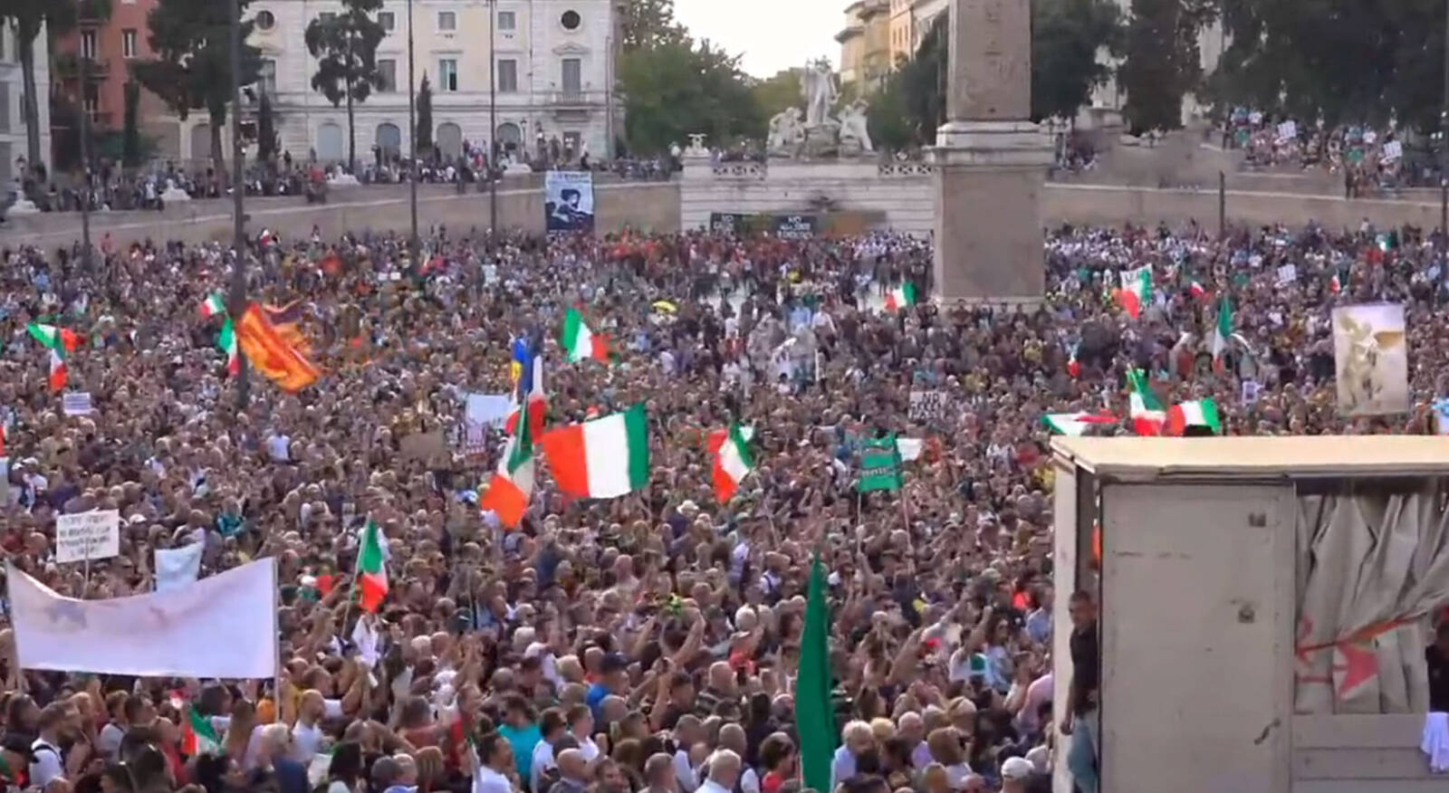 Roma-8-ottobre 2021- piazza del Popolo