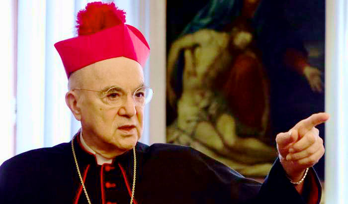 L’appello di Viganò:”Serve un’alleanza per liberare l’umanità dal regime totalitario”