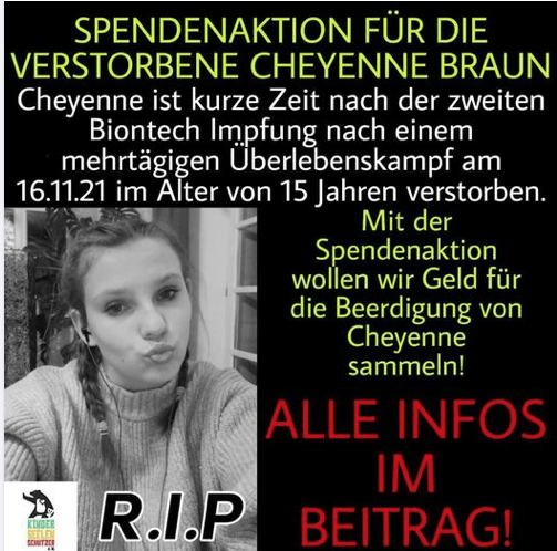 muore 15enne in Germania pochi giorni dopo la seconda dose