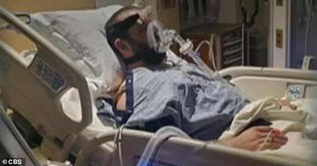 DJ Ferguson, 31 anni è attualmente in terapia intensiva, in serio pericolo di vita (foto CBS)