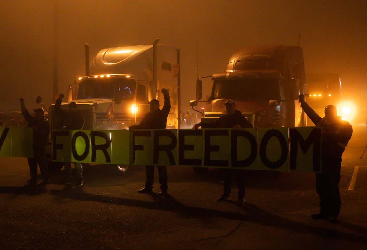 Il Convoglio della Libertà sulla strada per Ottawa