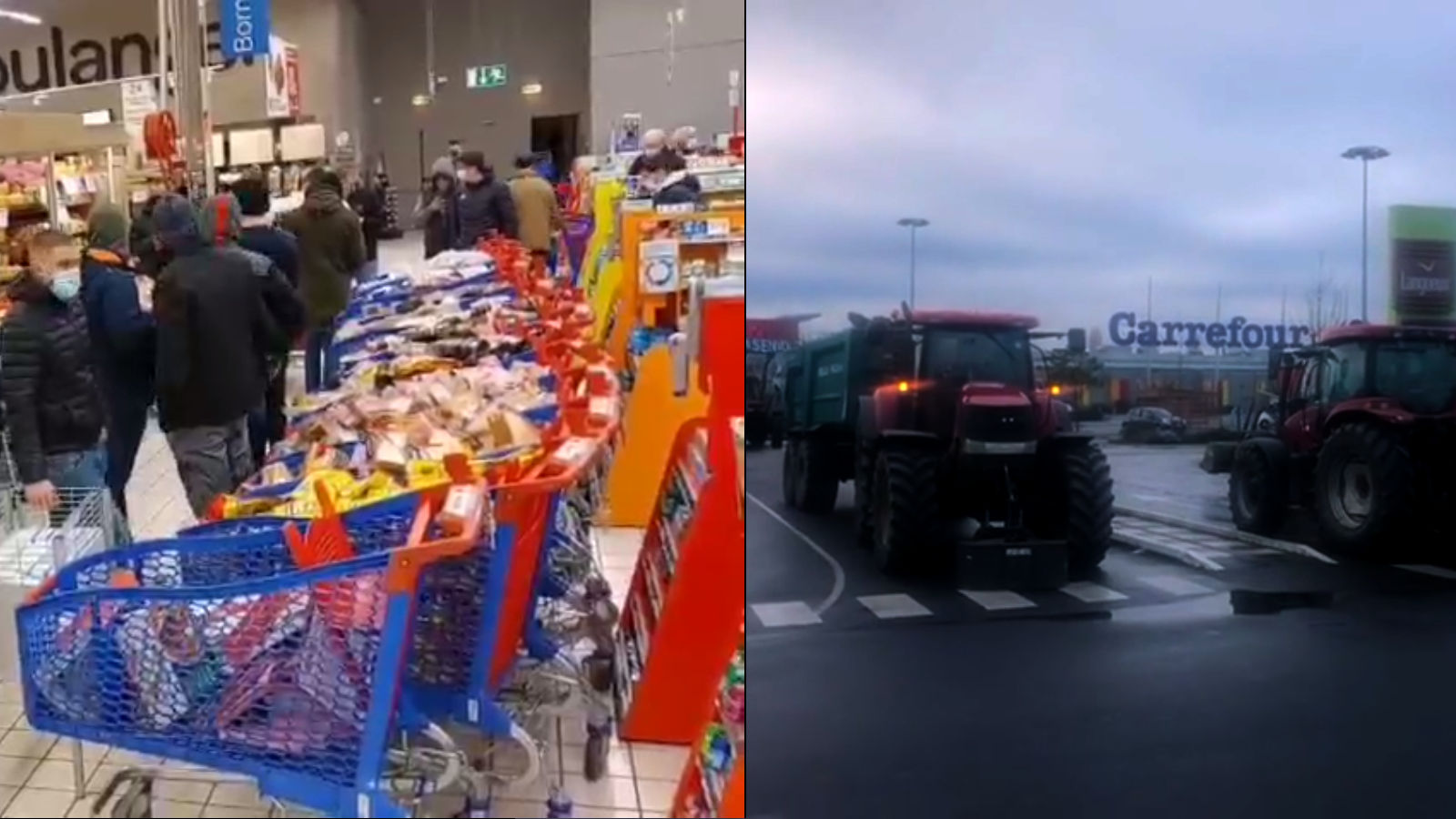 Protesta degli allevatori francesi