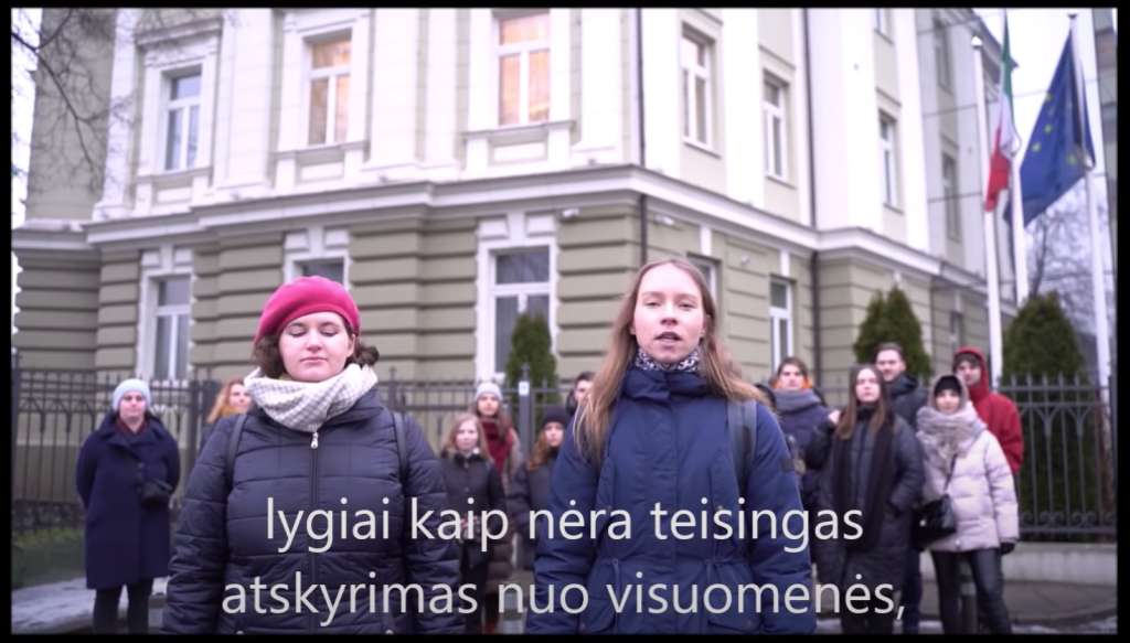 studenti lituani solidarietà