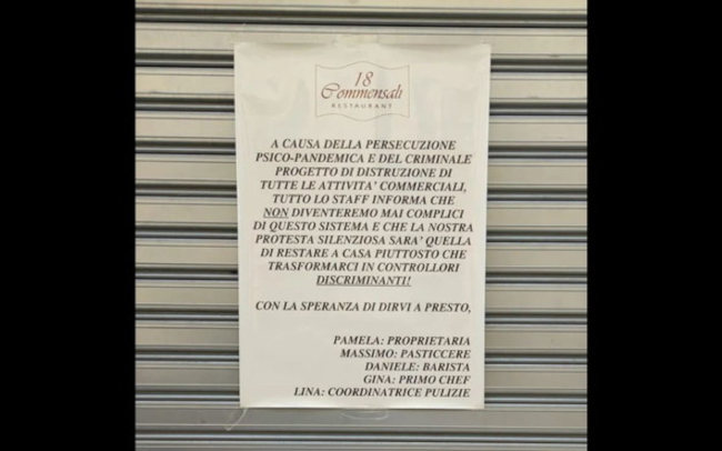 taranto pamela no green pass