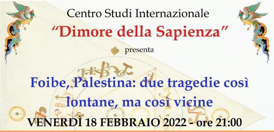 Foibe, Palestina: due tragedie così lontane, ma così vicine